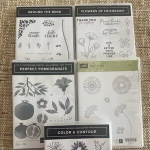 Brand new, never used Stampin-up acrylic stamp sets